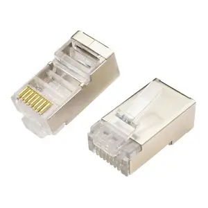 Modular Plug 10P10C Long Body Shielded RJ50 Male Connector