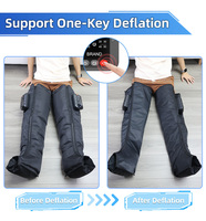 Bottes de Récupération sans Fil Healthpal OEM ODM à 8 Chambres, Qualité Médicale, Pressothérapie Pneumatique, Cuissardes de Compression d'Air pour Œdème