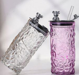 Tasses à thé/café/jus en verre de 350 ml avec paille pour boissons chaudes et froides – Prix usine - Product Image 5