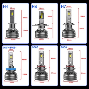Đèn pha LED YHKOMS công suất cao, độ sáng 120W 8000LM, chế độ chiếu xa/gần, tương thích Canbus, các loại bóng <span class=keywords><strong>H1</strong></span> H4 H7 H11 H13 Hb3 Hb4 9005 9006 9012 - Product Image 2