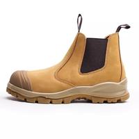 Zstep Marque BSI CE Cuir Nubuck Chelsea de Sécurité à Enfiler Confortables Embout en Acier Bottes de Travail et de Randonnée pour Hommes Chaussures Industrielles