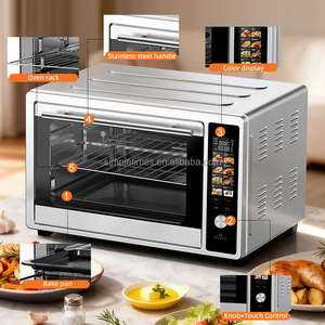 <span class=keywords><strong>Horno</strong></span> Tostador Eléctrico de Convección de 35L, Carcasa de Acero Inoxidable, Control Digital, Pantalla a Color, Uso Doméstico, para Hornear y Tostar - Product Image 2