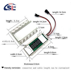 İnce DC12V 5A 60W zaman ve sıcaklık göstergesi buğu LED ışık ayna dokunmatik sensör kademesiz Dimmer anahtarı - Product Image 5