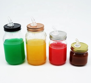 Bán Hàng Nóng Thường Xuyên Miệng Mason <span class=keywords><strong>Jar</strong></span> Với Vòi Có Nắp Glass <span class=keywords><strong>Jar</strong></span> Wine Dispenser Với Miễn Phí Chảy Đổ Có Nắp Đậy - Product Image 1
