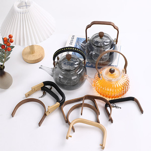Walnut Wood Teapot Handle Bar <b>Accessories</b> Minimalist Style Reusable <b>Drinkware</b> <b>Accessory</b> - Product Image 4