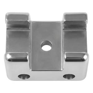Support de fixation en acier inoxydable poli miroir pour verre, moulé par investissement, pour quincaillerie de garde-corps et balustrades - Product Image 3