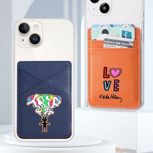 Tarjetero Delgado de Aluminio y Cuero para Hombre, con Correa para el Dedo, Novedoso, para Cartera, Funda de Teléfono, Tarjeta de Identificación - Product Image 4