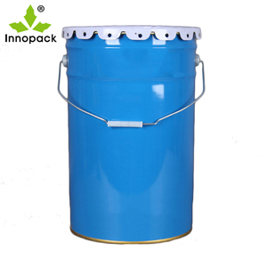 Bidon en fer blanc de 25 L avec impression personnalisée, vide, pour solvant, huile, peinture, encre, résine, produits chimiques, avec couvercle - Product Image 2