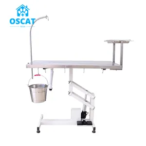 OSCAT EURPET Cheap 304 Stainless steel Z Shape Electric Lifting Veterinary Operation Operating Surgical Surgery Table