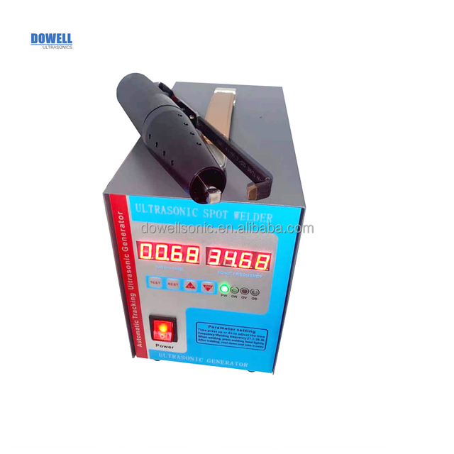 35k300w Mini Ultrasonic Welder Handheld Type Clamp Welding Machine for Plastic Box Plastic Conta Pear Tray