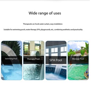 <span class=keywords><strong>Accessoires</strong></span> de <span class=keywords><strong>piscine</strong></span> de <span class=keywords><strong>spa</strong></span> de pulvérisation d'eau de jardin OEM cascade de <span class=keywords><strong>piscine</strong></span> en argent en acier inoxydable hors sol - Product Image 3