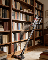 Aspirateur Balai Sans Fil Cyclone 2-en-1 Portable avec Batterie Amovible et Filtration HEPA pour Tapis, Hôtels et Usage Domestique