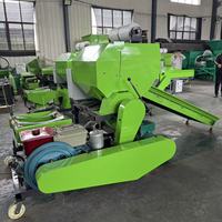 Mini Presse à Balles Rondes Moteur Diesel pour Paille de Riz, Ensilage de Maïs et Herbe de Luzerne – Prix de la Machine à Emballer les Rouleaux de Foin