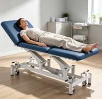 Table de chiropratique électrique portable pour usage commercial, lit de thérapie d'acupuncture avec dossier et pieds réglables, pour spa, hôtel, clinique