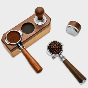 ที่กรองกาแฟ Aibao Rocket Portafilter ขนาด 58 มม. ทำจากสแตนเลส พร้อมด้ามจับไม้ สำหรับเครื่องชงกาแฟเอสเพรสโซ แบบหัวจ่ายเดี่ยวและแบบหัวจ่ายคู่ - Product Image 1