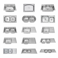 Évier de cuisine double avec égouttoir, évier de cuisine professionnel 48 pouces, évier de cuisine 120x50, grand évier de cuisine