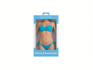 Ensemble bikini femme couleur unie, haut torsadé croisé, bas à nouer sur le côté, en Spandex et Polyester, maillot de bain et tenue de plage - Product Image 1
