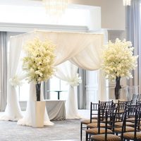 Décoration de mariage petit arbre Sakura fleur de cerisier artificielle d'intérieur arche d'arbre ivoire blanc rose arbre de fleur de cerisier