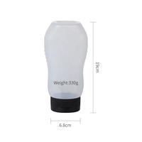 Botol Plastik PE Squeeze Fifo Terbalik 220ml 330ml untuk Madu dengan Tutup Flip