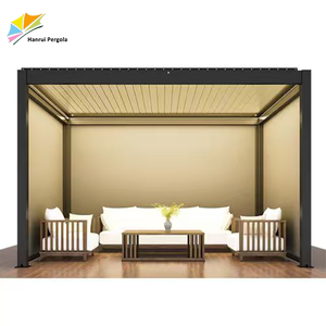 Toit à persiennes en aluminium avec fonction motorisée, solutions d'extérieur pour plusieurs scénarios, jardin, patio, balcon, pergola rétractable - Product Image 5
