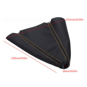16mm Universal Car Manual Shift <b>Boot</b> PU Leather Gear Shifter Dust Proof <b>Cover</b> Auto Interior Modification Repair Part - Product Image 2