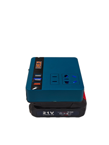 Convertisseur d'énergie à batterie lithium 18-21V DC/AC, quatre sorties 50/60Hz, usage domestique et industriel, haute efficacité 85%, multi-interface - Product Image 2