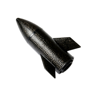 Coque de missile en fibre de carbone de qualité supérieure, ultra-légère, faible résistance au vent, résistante aux hautes températures, certifiée CE