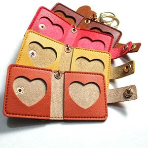 Mini album photo en cuir personnalisable avec logo, porte-clés pendentif pour couple, portable - Product Image 2