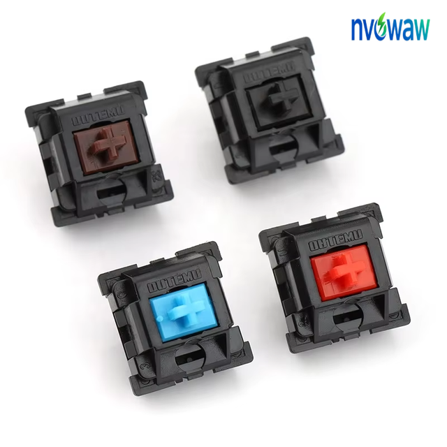 NVOWAW MKS-MX-1 2-Pin Red/Brown/Blue Linear MX Mechanical Gaming Keyboard Switches RoHS Certification 5000,000 Cycles Life