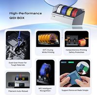 Imprimante 3D FDM QIDI Q2 fermée 600 mm/s 65 ° Chambre chauffée C 370 ° Machine d'impression 3D haute température C Hotend