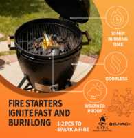 Sunrich 2026 – Rouleau de laine de bois haut de gamme, allume-feu antiadhésif, accessoires pour camping, cuisson et barbecue