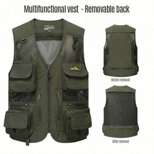 Chaleco Multibolsillos de Moda de Súper Calidad para Pesca y Escalada, Chaleco Deportivo Multifuncional para Hombre - Product Image 4