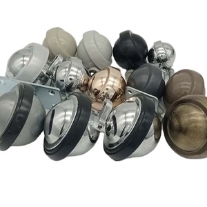 Rodízios de Metal Cromado Personalizados por Atacado, Rodízios Industriais de Alta Resistência de 38mm em Metal Cromado Prata - Product Image 1
