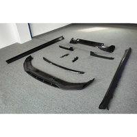Kit de carrosserie amélioré de style AD en fibre de carbone sèche, comprenant une lèvre avant, des jupes latérales, un diffuseur arrière, un aileron arrière et des éléments décoratifs de garde-boue, pour BMW G30 G38