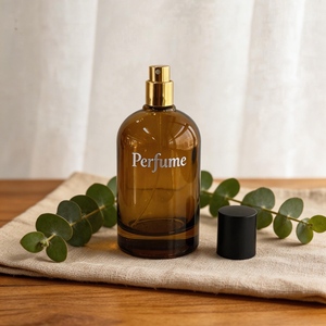 Boîte personnalisée avec logo, flacon de parfum de 30 ml, couleur ambre clair, flacon de parfum en verre à sertir de 50 ml, 100 ml - Product Image 3