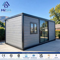 Maison conteneur préfabriquée extensible 30 MPa MGO Subfloor 40Ft 30Ft 20Ft, 3 chambres, 2 salles de bain, empilable, type cabane
