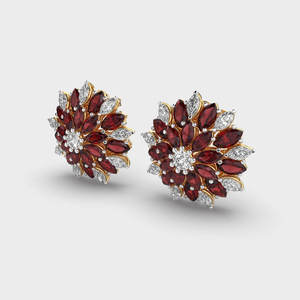 Classic Diamond <b>Stud</b> Earrings with 925 <b>Sterling</b> <b>Silver</b> Luxury Designer Fine Jewelry for Wedding Anniversary Gift - Product Image 5
