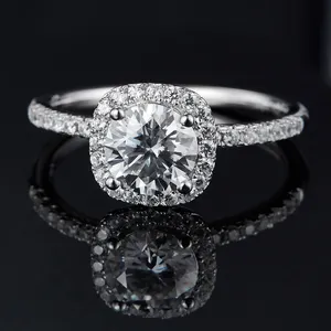 SGARIT Custom Jewelry Gra Certified S925 Sterling Silver 1/2/3/4/5ct VVS D Color Moissanite Gemstone Wedding Engagement Ring