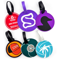Étiquette de bagage personnalisée en PVC souple, étiquette de nom en caoutchouc, carte en papier, sangle en silicone avec boucle, étiquette de bagage de voyage, cadeau promotionnel d'entreprise