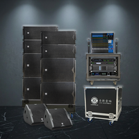 Système de sonorisation Line Array passif double 10 pouces LS3(4+4+2) Série LA 700W/500W XLR/Speakon Garantie 3 ans Boîtier en bois Montage polyvalent