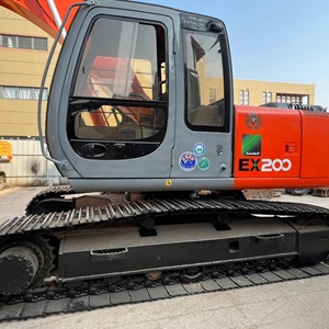 รถขุดฮิตาชิ EX200 ขนาด 20 ตัน สีแดง ติดตั้งบนแทร็ก สำหรับงานหนัก พร้อมระบบ PLC และเครื่องยนต์ - Product Image 6