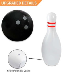 Ensemble <span class=keywords><strong>de</strong></span> <span class=keywords><strong>bowling</strong></span> comprenant une grande boule et 6 quilles gonflables, <span class=keywords><strong>bowling</strong></span> géant amusant pour enfants et adultes, carnaval et fête - Product Image 6
