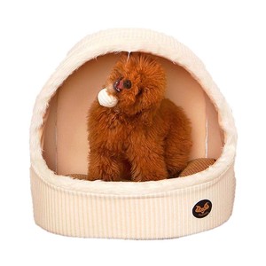 Adorable jaulas trasportines y casas gato de <span class=keywords><strong>Casa</strong></span> <span class=keywords><strong>cueva</strong></span> 100% algodón gato perrera con pelota de juguete - Product Image 2