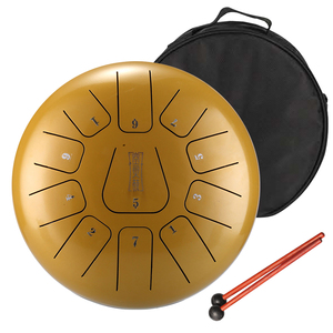 Tambour à langue en acier Hluru, 11 notes, 10 pouces, instruments de musique à percussion, avec bosse, THF11-10 - Product Image 6
