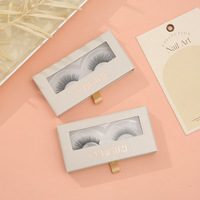Boîte d'emballage pour faux cils personnalisée en gros d'usine, boîte en carton cosmétique avec logo