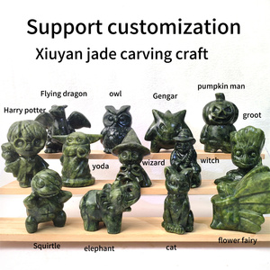 Máquina de Tallado de Cristales para Sanación Espiritual con Más de 10 Años de Experiencia, Tallado de Elefantes en Jade Xiuyan en Múltiples Estilos para <span class=keywords><strong>Decoración</strong></span> - Product Image 3