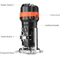 Défonceuse portative compacte électrique 220V de qualité industrielle et DIY