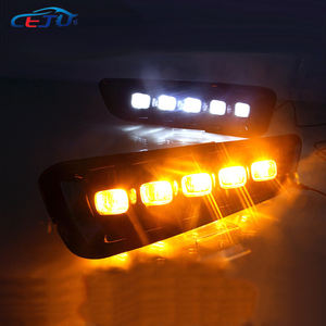 2Pcs DRL LED Daytime Running Lights Avec Clignotant Jaune Phare Antibrouillard Pour <span class=keywords><strong>Ford</strong></span> <span class=keywords><strong>Raptor</strong></span> SVT F150 2016 2017 2018 2019 2020 - Product Image 5