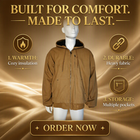 Veste matelassée coupe-vent en toile épaisse 100 % polyester, personnalisée avec fermeture éclair, échantillon de marque ODM fourni