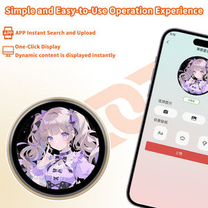 Badge électronique intelligent populaire IPS affichage broche vidéo spectacle <span class=keywords><strong>Photo</strong></span> décorations Anime Manga Fans saint valentin cadeau broche électronique - Product Image 3